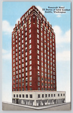 Seattle Washington Roosevelt Hotel Linen Postcard picture