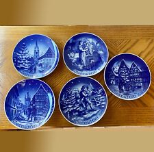 Bavaria Germany Bareuther Christmas Plates Years 1980-1984 Set of 5 Weihnachten picture