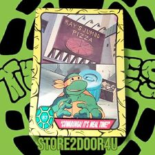 TMNT (1989) TOPPS Card: #87 Cowabunga It's MealTime-Teenage Mutant Ninja Turtles picture