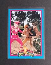 Mighty Morphin Power Rangers Card TM 1994 Saban  Double Sided Blue Outline Rare  picture