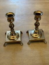 Pair Of Vintage Brass Candlesticks  picture