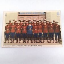 c1937 Royal Canadian Mounted Police Attending Coronation Posted Canada '41 picture