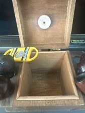 4 Vintage Tobacco Pipes For Restoration And Poole Holder Humidor- Cool picture