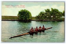 c1910's Lincoln Park Lagoon Chicago Lake View Unposted Antique Postcard picture