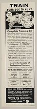 1960 Print Ad Train Your Dog to Hunt Training Kit Sporting Equipment Portland,OR picture