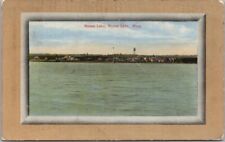 Vintage 1913 MOOSE LAKE, Minnesota Postcard Lake & Waterfront, Panorama View picture