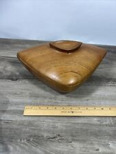 Hand Carved Wooden Bowl with Lid Caribbean Haiti picture