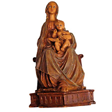 Vintage Mother Mary Madonna And Baby Jesus Statue Figurine Religious 11