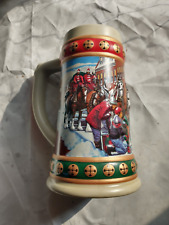 1993 Vintage Budweiser Holiday Stein Collection Hometown Holiday picture