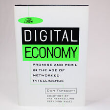 SIGNED The Digital Economy Book By Don Tapscott Hardcover Book With DJ 1996 Copy picture