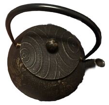 Cast Iron Tea Kettle Japanese Teapot Heavy Duty Stamped Made In Japan picture