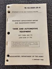TB 43-0001-39-4 Equipment Improvement Report  Tank & Automotive 1 January 1980 picture