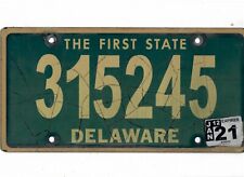DELAWARE passenger 2021 license plate 