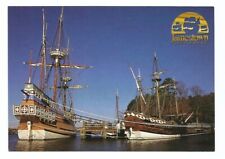 Jamestown Settlement VA Postcard Virginia Ships  picture