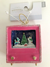 Target Wondershop TV Retro Pink Deer Fawn Christmas Tree Ornament Snowman New picture