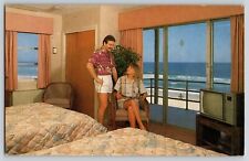 Postcard Best Western Flagship Oceanfront - Ocean City Maryland - 1970s Couple picture