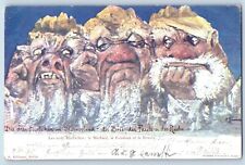 Switzerland Postcard Three Murtschen The Wicked The Lazy And The Gruff 1897 picture