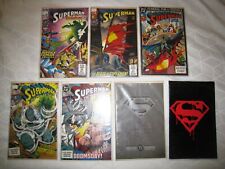 NICE LOT OF 6 COLLECTIBLE KEY SUPERMAN / DEATH OF SUPERMAN COMIC BOOKS DOOMSDAY picture
