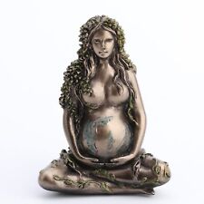Mother Earth Gaia Sitting Lotus Pose Resin Figurine 2.5 Inch Home Decor Art Gift picture