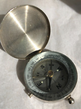 Rare Vintage German Pocket Compass WWI Era - w/Protective Lid picture