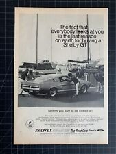 Vintage 1960s Ford Shelby GT Print Ad picture