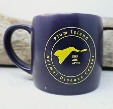 RARE Plum Island Animal Disease Control Coffee Mug Infectious Plague Center picture