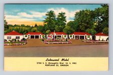 Portland OR-Oregon, Lakewood Motel Advertising Antique, Vintage Postcard picture