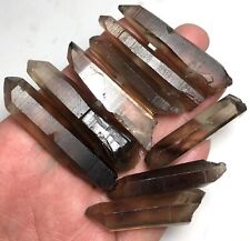 74g8pcs New Black Smoked Crystal Meditation Energy Pillar Crystal Tower Tip B840 picture