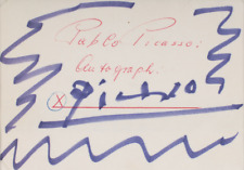 Pablo Picasso ~ Hand Signed Autographed Authentic Signature ~ PSA DNA Encased picture