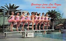 Las Vegas NV The Flamingo Hotel Dancers Girls Bathing Beauty Vtg Postcard D52 picture