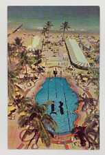 The Raleigh Hotel Directly on the Ocean Miami Beach Florida Postcard picture