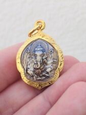 Mini Phra Pikanet Ganesh Elephant Amulet Talisman Luck Rich Charm Protection 3.2 picture