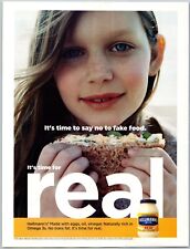 2007 Hellman's Real Mayonnaise No Trans Fat Sandwich Pretty Girl Print Ad picture