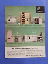 1963 Westinghouse Laundromat Washing Machine Dryer vintage print Ad picture