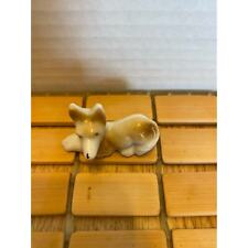 Vintage miniature porcelain dog maybe a collie.  picture