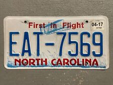 VINTAGE NORTH CAROLINA LICENSE PLATE FIRST IN FLIGHT ✈️  EAT-7569  NICE 2017 picture