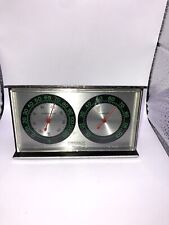 Vintage Springfield Temperature & Humidity Gage Works Perfectly Made In The USA picture