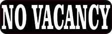 10x3 No Vacancy Sticker Vinyl Business Sign Decal Stickers Signs Hotel Decals picture
