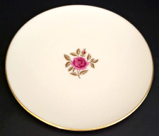 Vintage Lenox Roselyn Pattern X-304 Pink Rose Gold Rim China Salad Plate 1960s picture