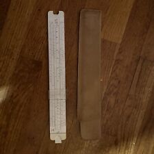 Slide Rule, Vintage ACUMATH No. 400 Slide Rule with Pouch, Made in USA picture