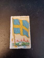 T330-5 Piedmont Tobacco Stamp - Art Stamps Flag Series - Sweden picture