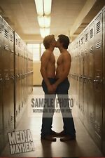 Two Men Kissing in the Locker rooms  Print 4x6 Gay Interest Photo #678 picture