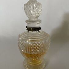 VINTAGE RARE COLLECTIBLE  LUXURY  GLASS OR CRYSTAL PERFUME BOTTLE 