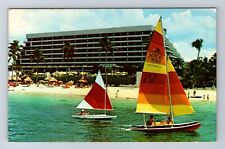 Key Biscayne FL-Florida, Sonesta Beach Hotel & Tennis Club, Vintage Postcard picture