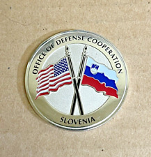 RARE Office of Defense Cooperation Slovenia Challenge Coin SKUPAJ SMO MOCNEJSI picture