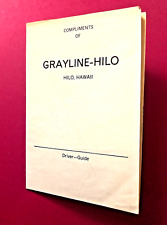 Vintage 1960s Grayline-Hilo Hawaii Tour Souvenir Brochure Map Translations Songs picture