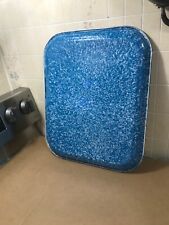 EXTREMELY RARE HUGE BLUE & WHITE SPECKLED MINT BAKING TRAY RACK OLD GRANITEWARE picture
