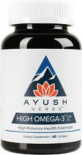 High Omega-3, High-Potency Fish Oil Supplement, Immune and Brain Support Supplem picture