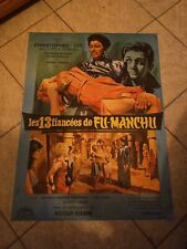 1966 Les 13 Fiancees de Fu-Manchu ORIGINAL poster 60x80 C Lee picture