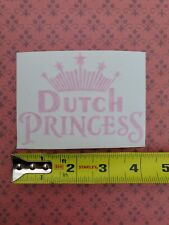 Dutch Bros Coffee - Dutch Princess LIGHT PINK Vinyl Decal Sticker  picture